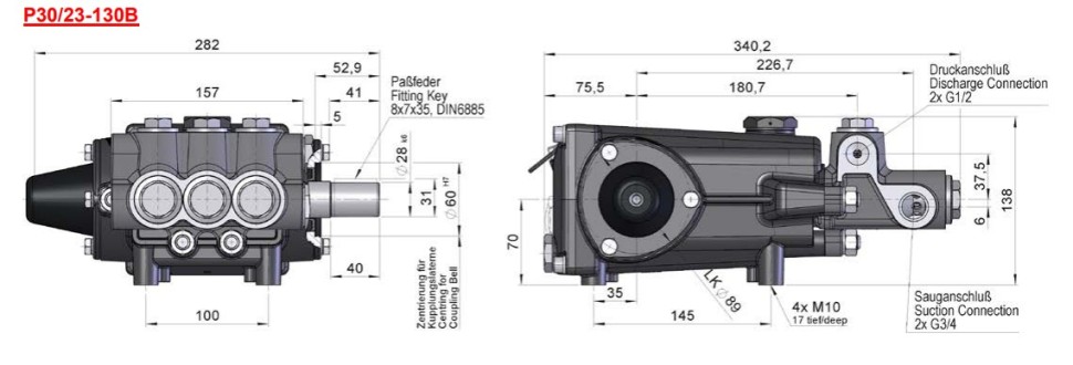 Плунжерный насос Speck P30/23-130 B