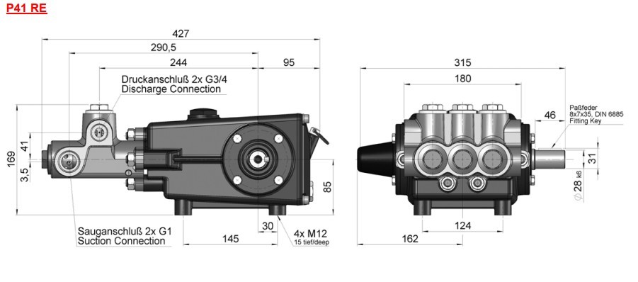 Плунжерный насос Speck P41/70-110 RE