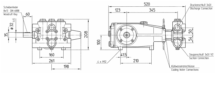Плунжерный насос Speck P50/94-110 RDK