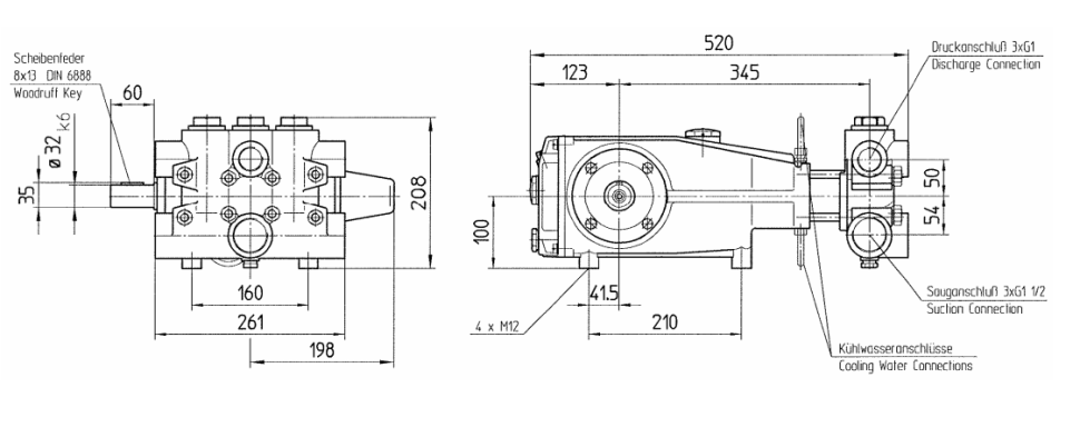 Плунжерный насос Speck P50/94-110 RE