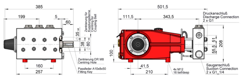 Плунжерный насос Speck P52/54-270