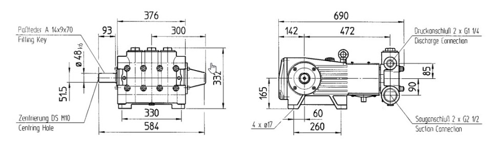 Плунжерный насос Speck P71/145-180 GDK